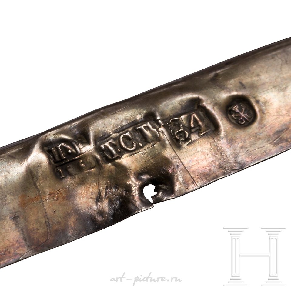 Русское серебро , Икона с пятью святыми и серебряным окладом