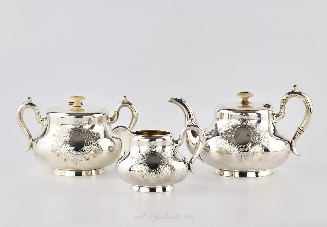 Русское серебро , Русский серебряный чайный сервиз