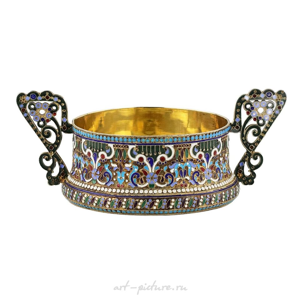 Русское серебро , Серебряная русская сахарница с щипцами