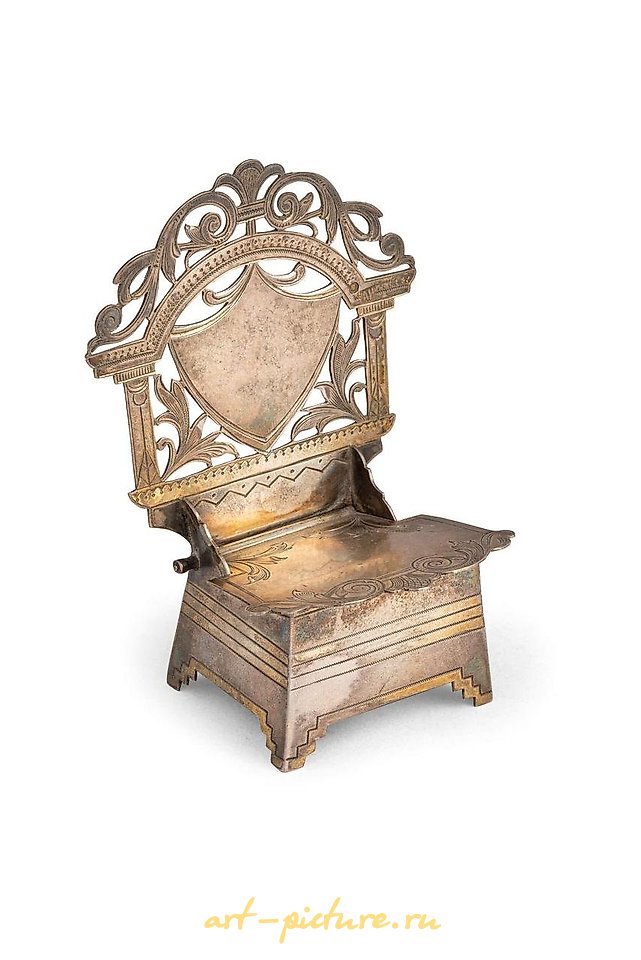 Russian silver , SALIERA A SILVER THRONE, MOSCOW, 1908-1917, GOLDSMITH A. IVAN...