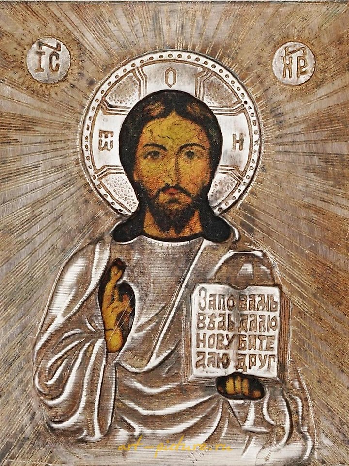 俄罗斯银 , 旅行用的银质耶稣基督像