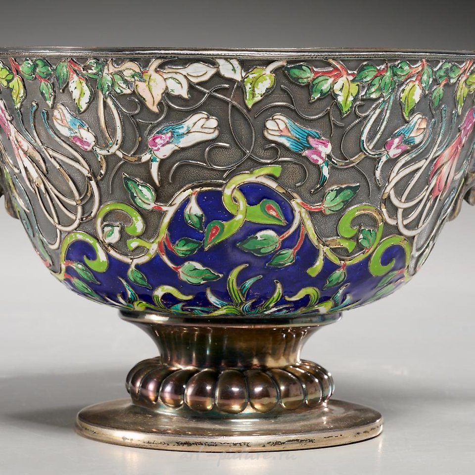 Russian silver , Silver menorah by Pavel Akimov Ovchinnikov