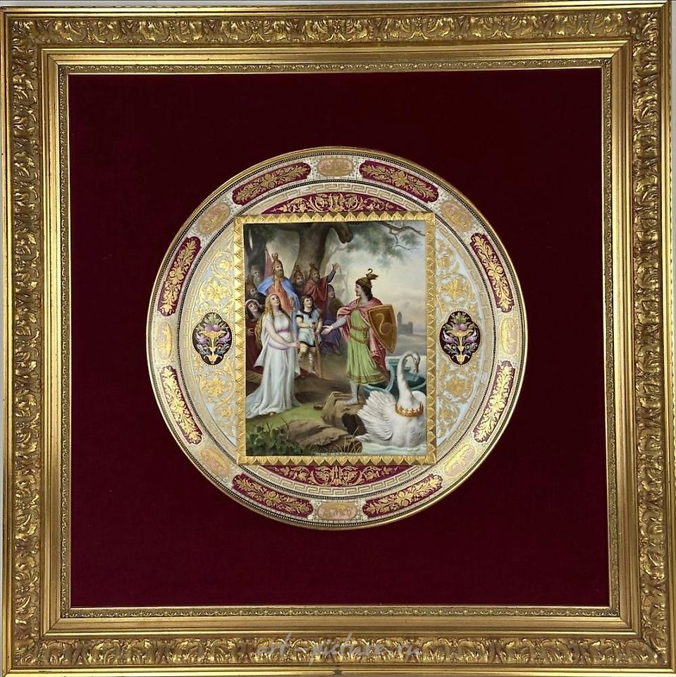 Royal Vienna Porcelain , LARGE 19TH CENTURY ROYAL VIENNA CHARGER