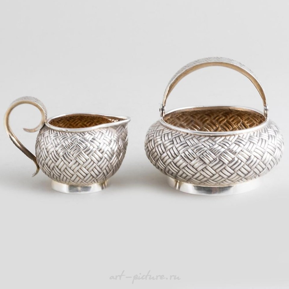 Русское серебро , Кувшин для сливок и сахарница