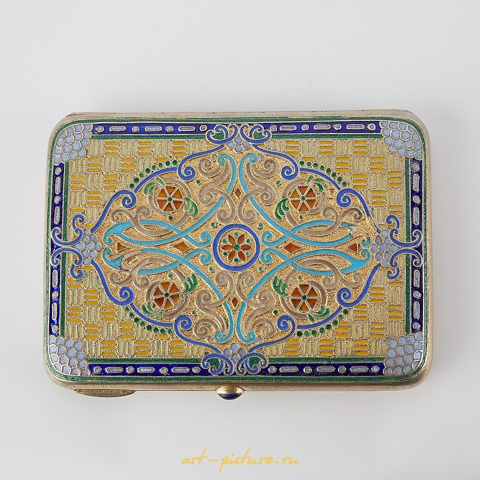 俄罗斯银 , 俄罗斯银质珐琅烟斗