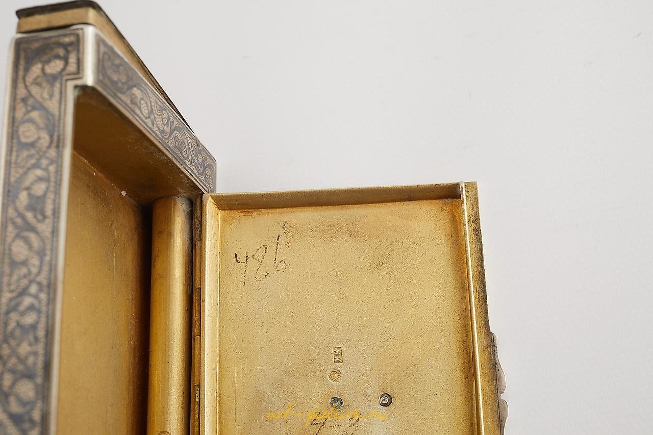 Russian silver , Russian Silver Niello Case
