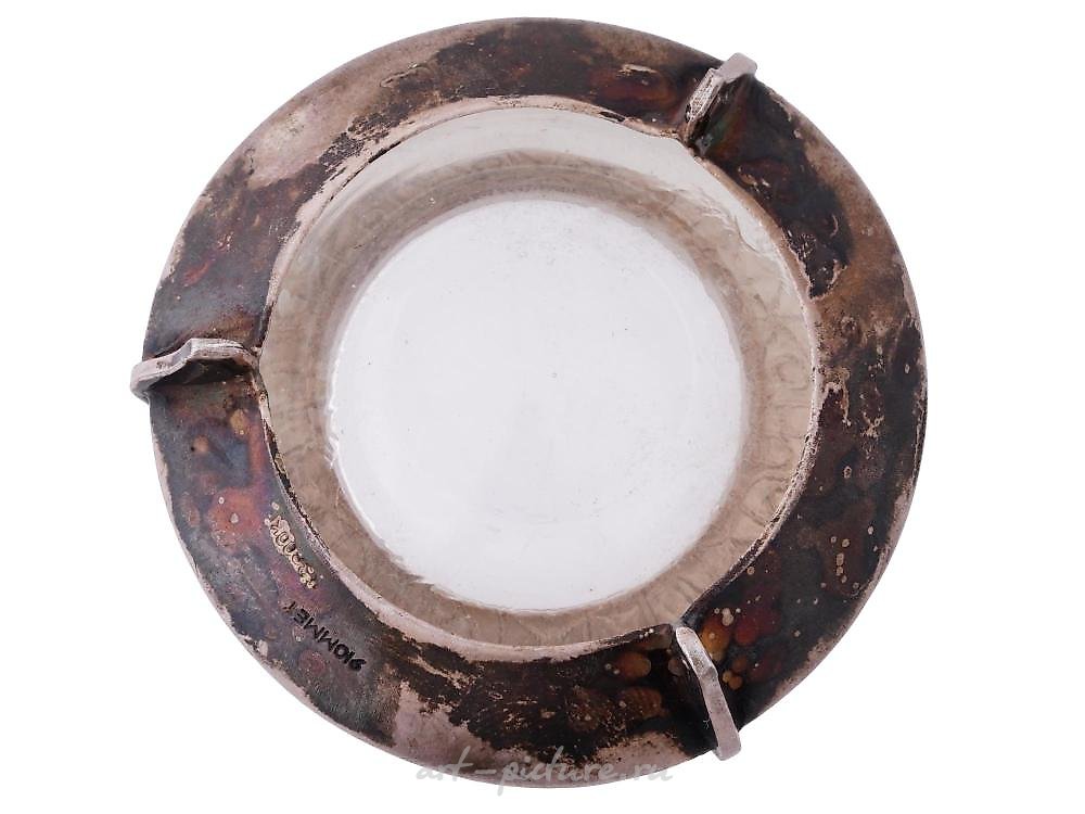 俄罗斯银 , 俄罗斯银质珐琅盐罐