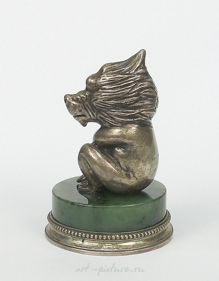 俄罗斯银 , 俄罗斯银制巴布猴法贝热奇雕像
