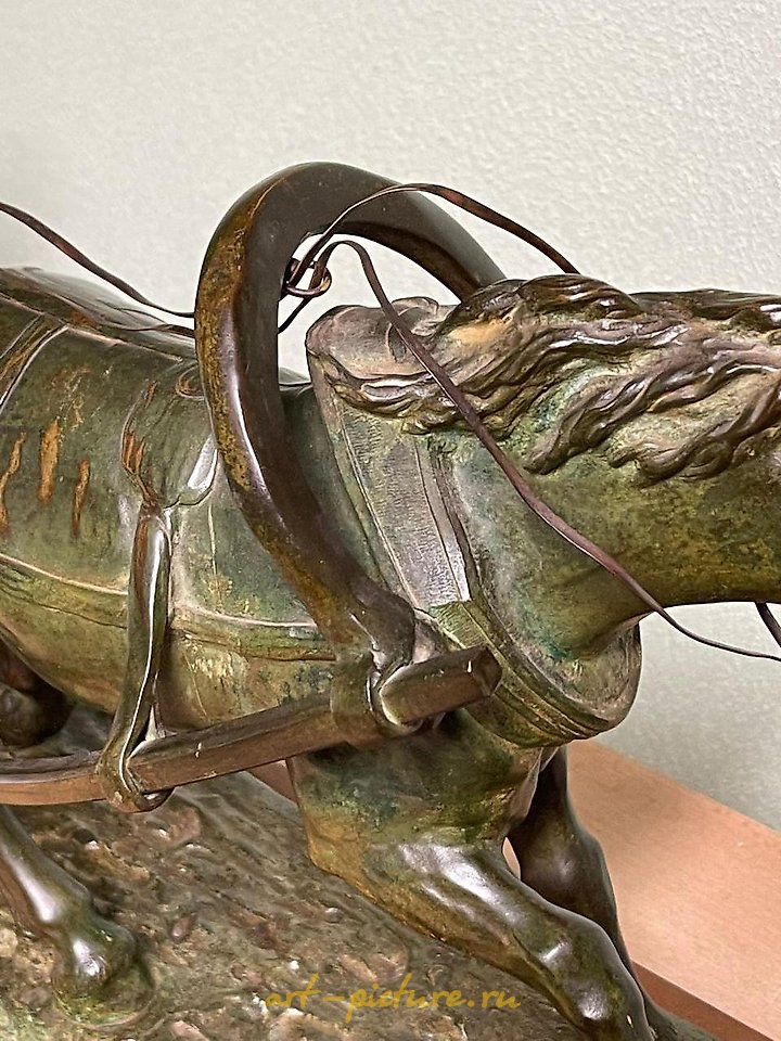 俄罗斯银 , 青铜雕塑"马"