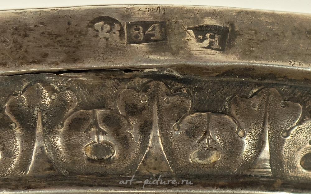 Russian silver , Sugar bowl with Empire style lid.