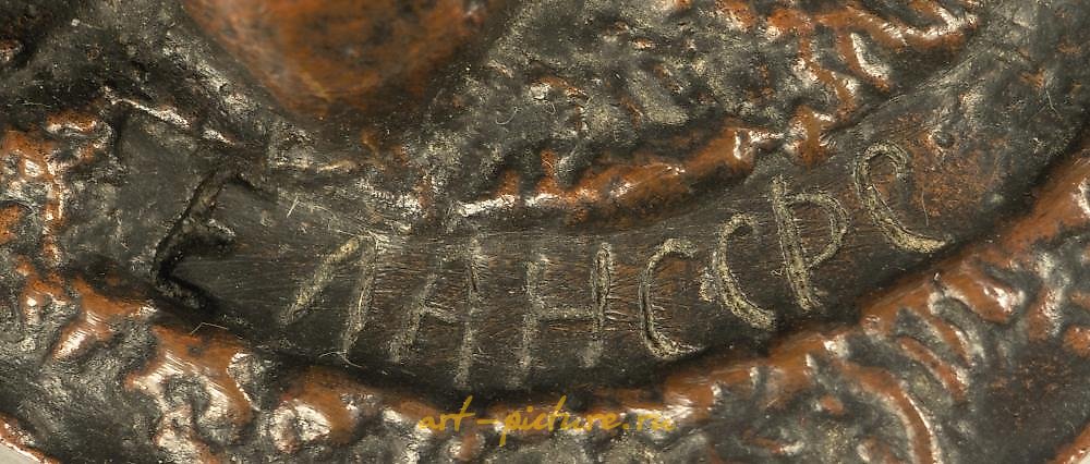 俄罗斯银 , 雕塑作品《格鲁吉亚男孩与驴子》。