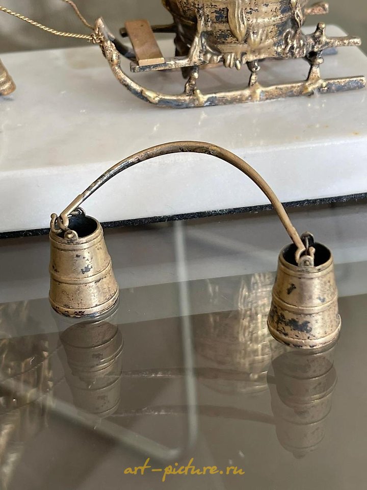 俄罗斯银 , 俄罗斯19世纪。 青铜,大理石