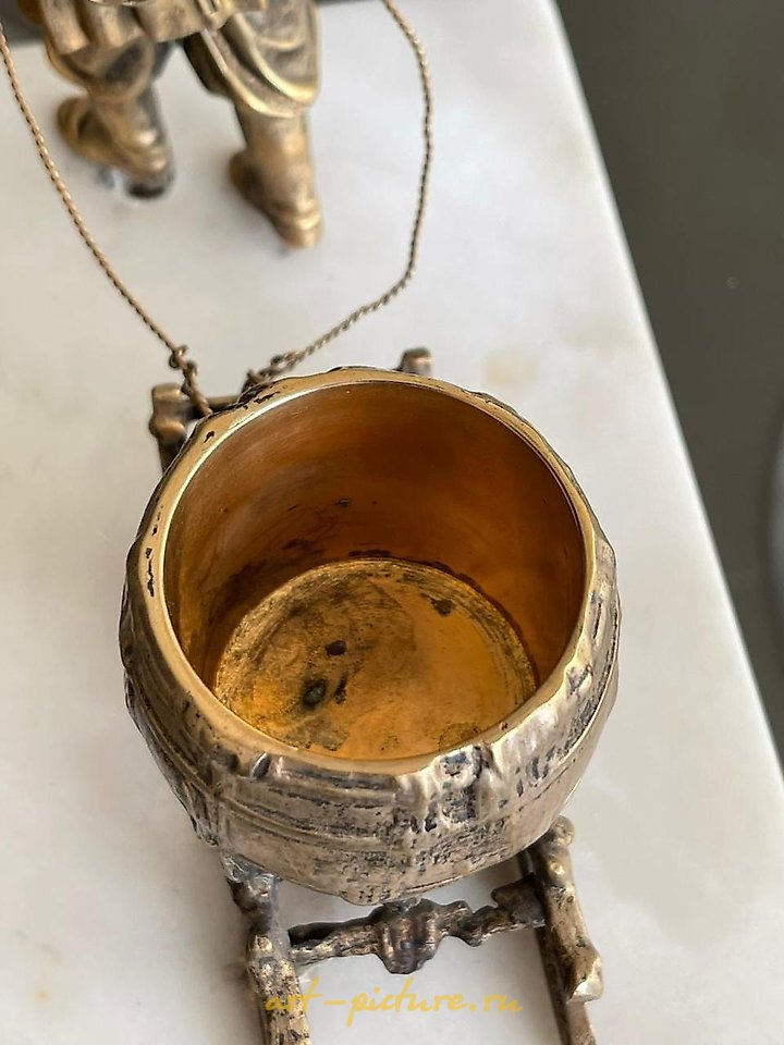 俄罗斯银 , 俄罗斯19世纪。 青铜,大理石