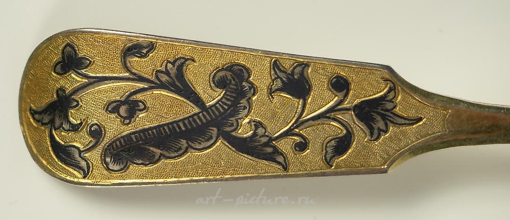 俄罗斯银 , 盒装六只茶匙