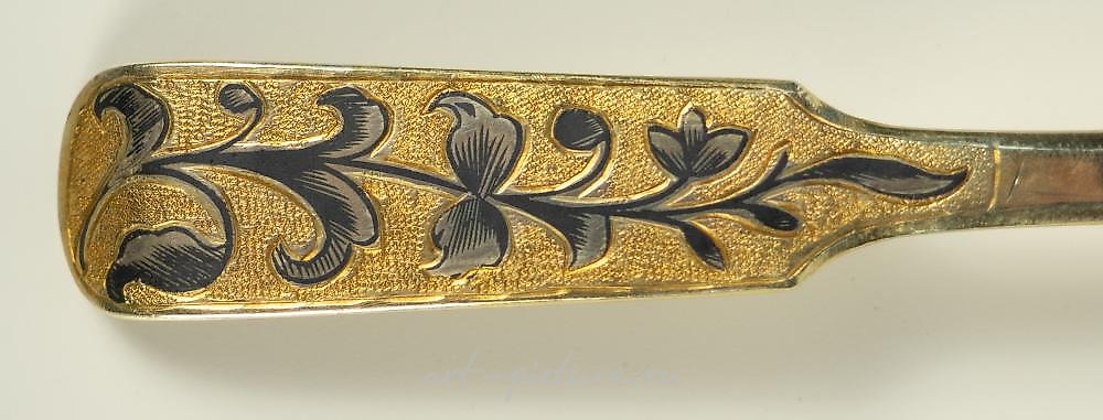 俄罗斯银 , 盒装六只茶匙