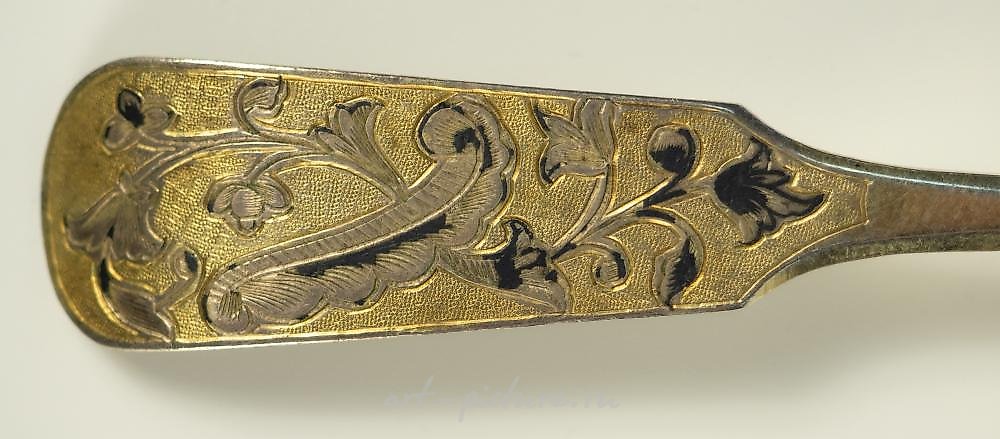 俄罗斯银 , 盒装六只茶匙