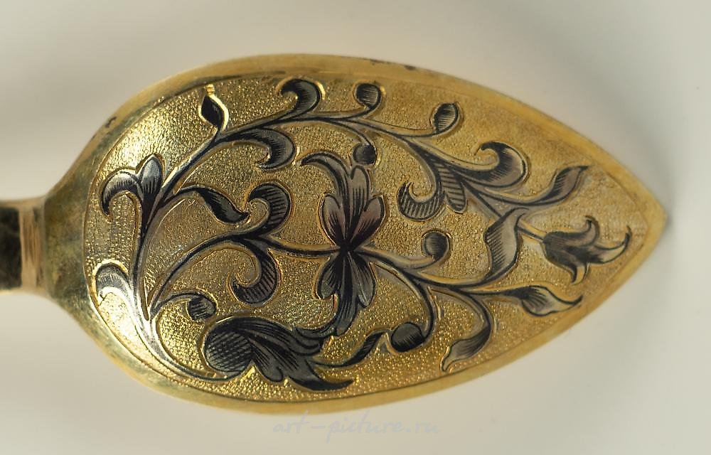 俄罗斯银 , 盒装六只茶匙