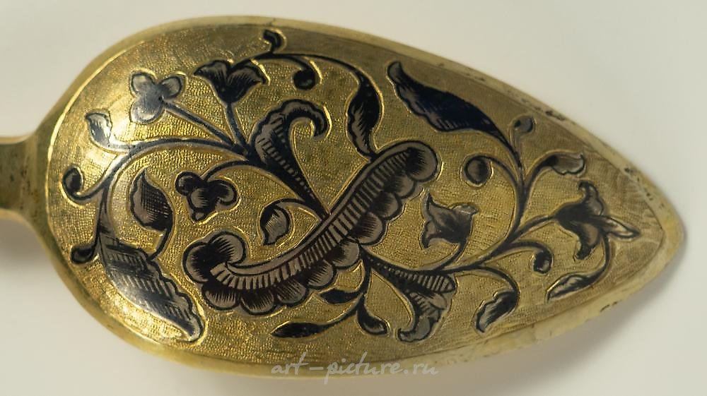 俄罗斯银 , 盒装六只茶匙