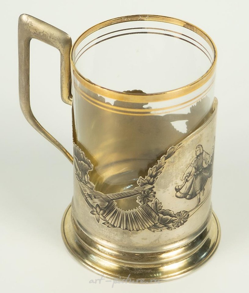 俄罗斯银 , 俄罗斯银制酒杯"舞蹈"