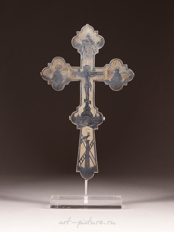 Russian silver , TWO SILVER-GILT AND NIELLO SPOONS Russian, Moscow, 1875