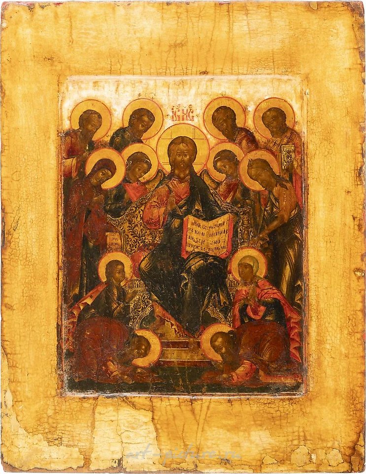 Русское серебро , Икона с изображением расширенной деисиды