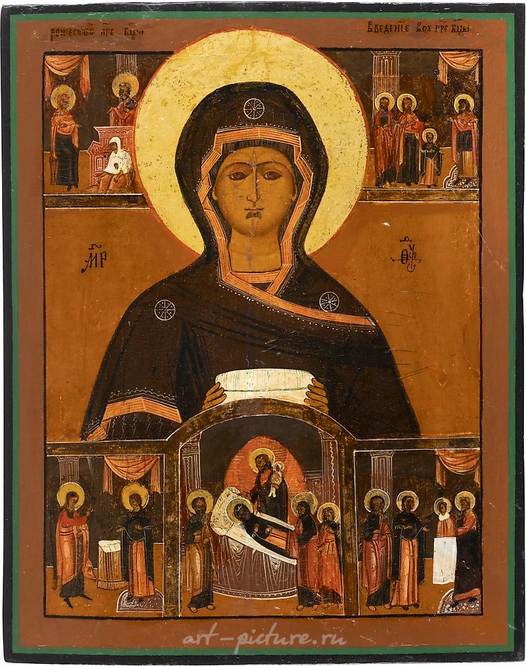 Русское серебро , Икона, изображающая Матерь Божию