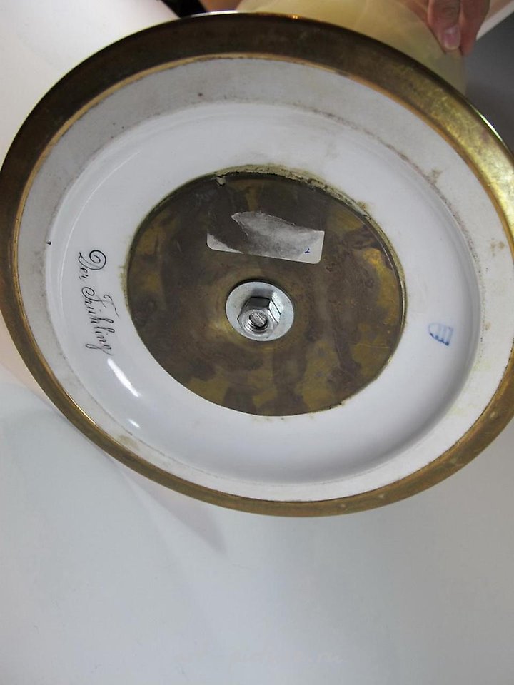 Royal Vienna Porcelain , Antique French Chinoserie bronze & porcelain centerpiece