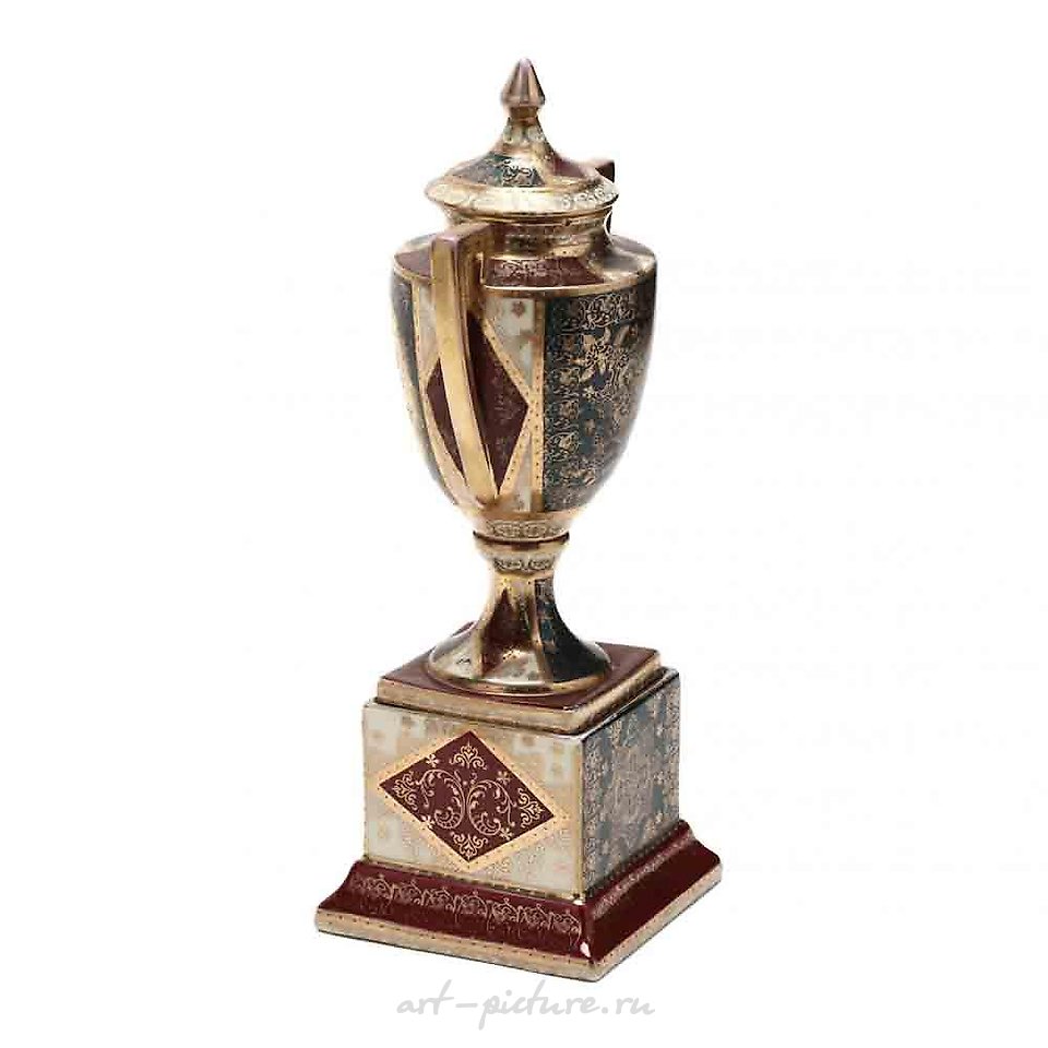 Royal Vienna Porcelain , A Pair of Royal Vienna Covered Jars