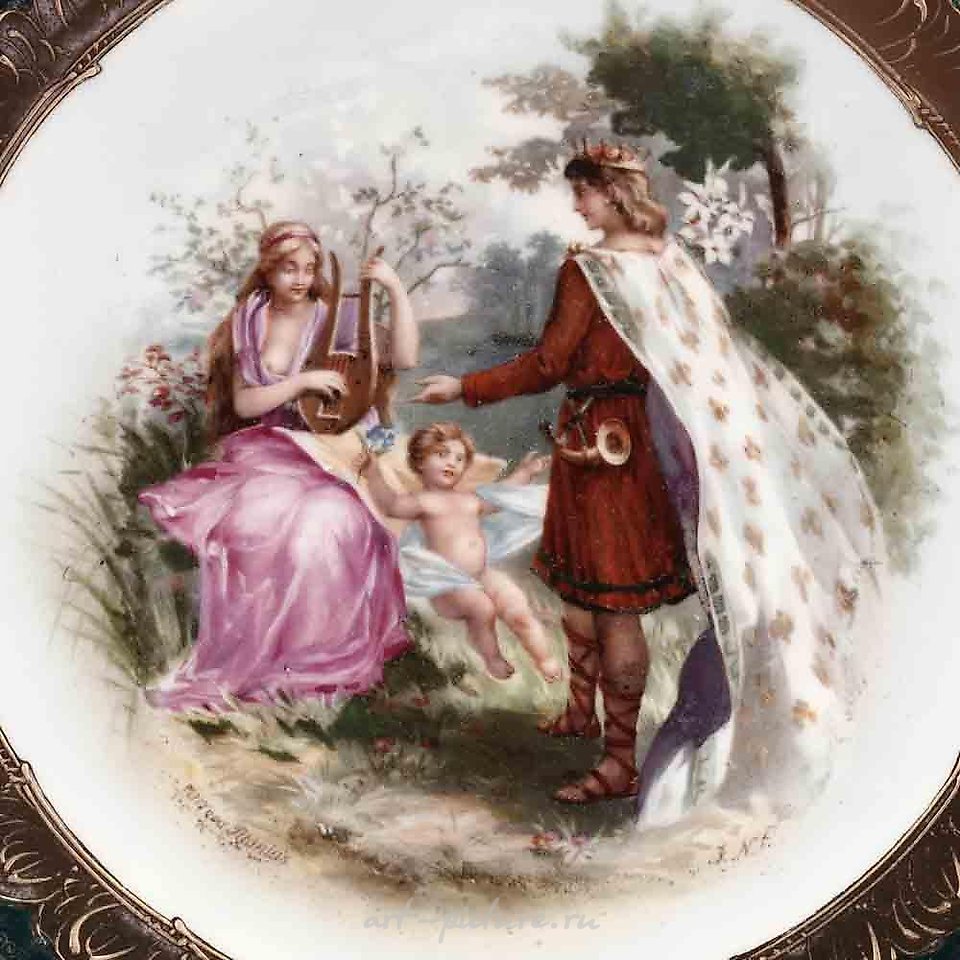 Royal Vienna Porcelain , A Pair of Royal Vienna Covered Jars