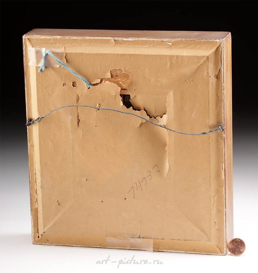 Русское серебро , Икона Святого Николая с позолоченным серебряным окладом, XIX век