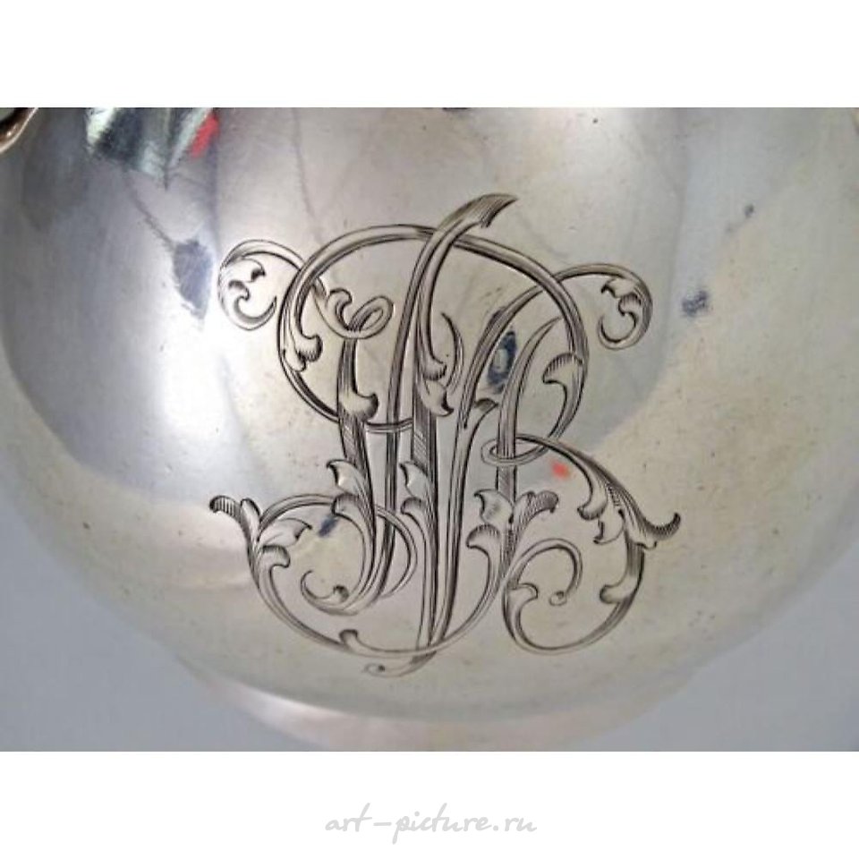 俄罗斯银 , 古董帝国俄罗斯银糖罐，84纯度，法贝热作品...