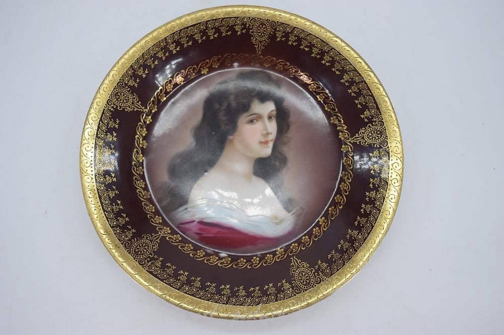 Royal Vienna Porcelain , Vintage Hand Painted Bavarian Plate, Artist Signed MAGNYS