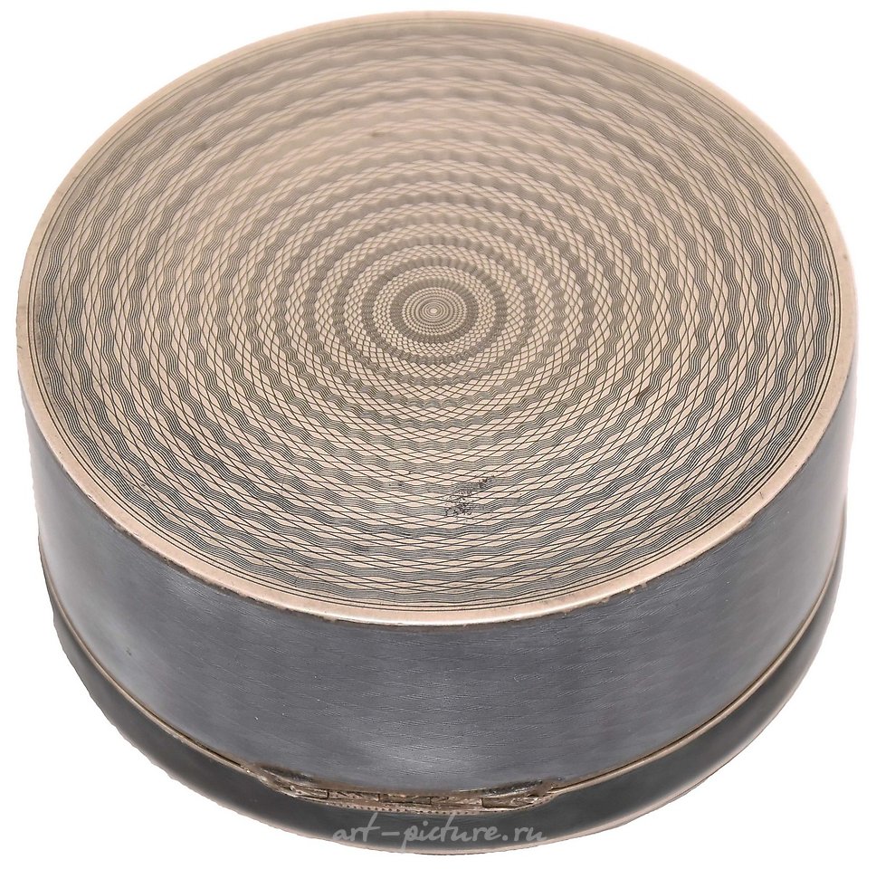 Russian silver , Russian silver box with a portrait of a woman, Classical style...