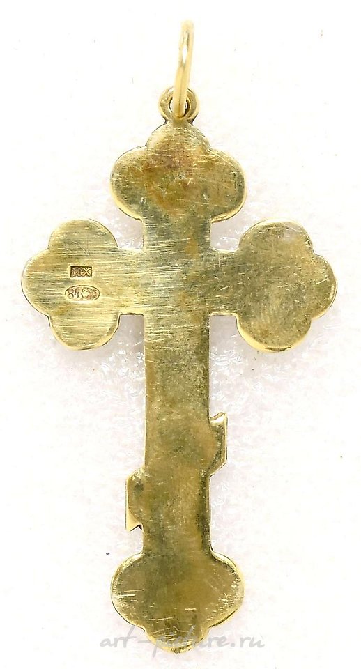 俄罗斯银 , 俄罗斯银十字架，带有珐琅。- 20世纪，俄罗斯。