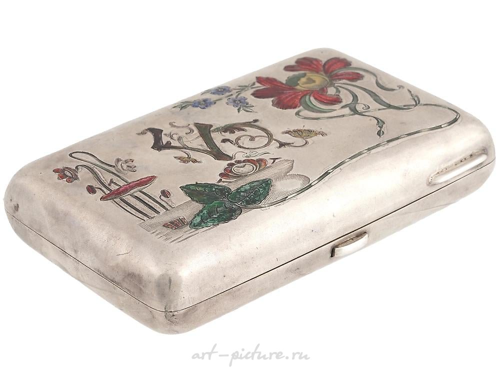 俄罗斯银 , 皇家俄罗斯银质珐琅烟盒