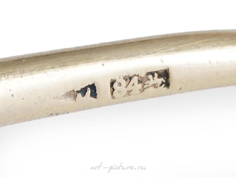 俄罗斯银 , 带有镀金和珐琅的俄罗斯皇家银茶匙