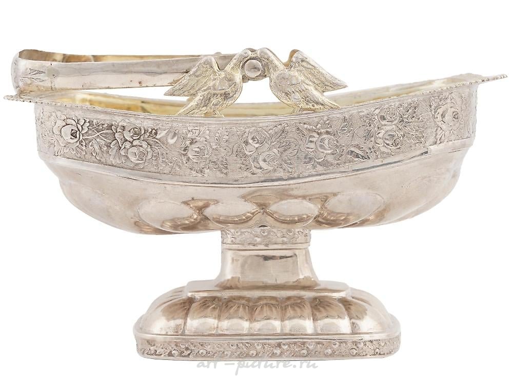 Russian silver , IMPERIAL RUSSIAN STERLING SILVER CANDY BASKET