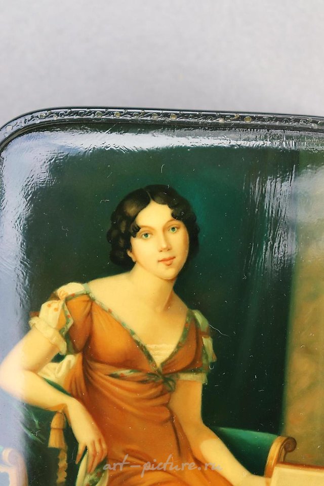 Russian silver , Baroness Elizaveta Demidova (1812-1863), Russian lacquer miniature artist...