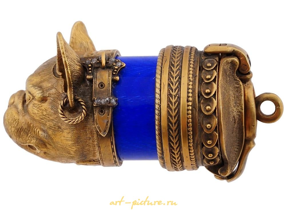 俄罗斯银 , 俄罗斯镀金银器，红宝石和钻石 - 药丸盒