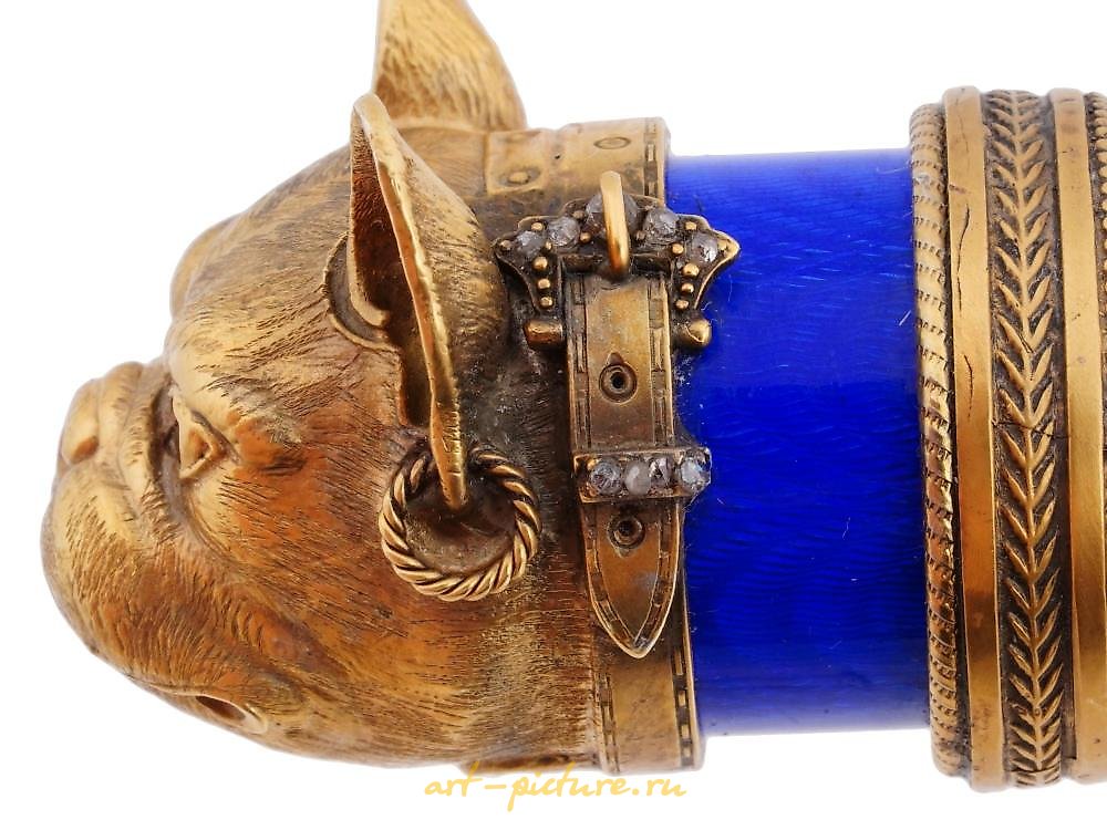 俄罗斯银 , 俄罗斯镀金银器，红宝石和钻石 - 药丸盒