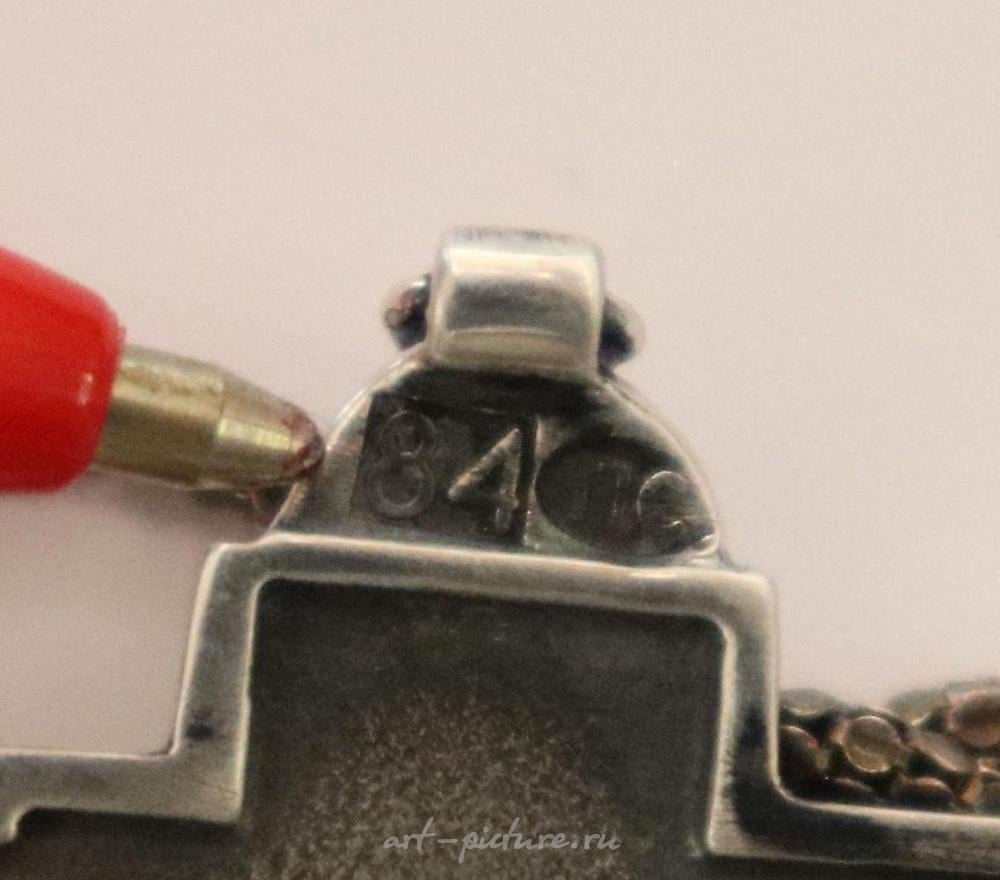 俄罗斯银 , 俄罗斯帝国84纯度的银制拉丹卡十字架