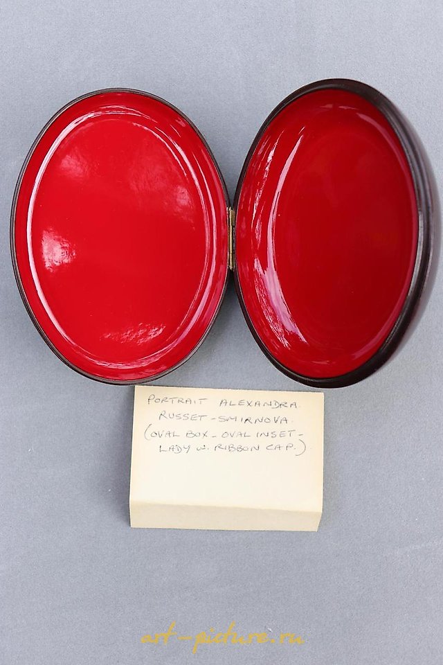 Русское серебро , Александра Россет-Смирнова (1809-1882), русская лаковая миниатюра Федоскино