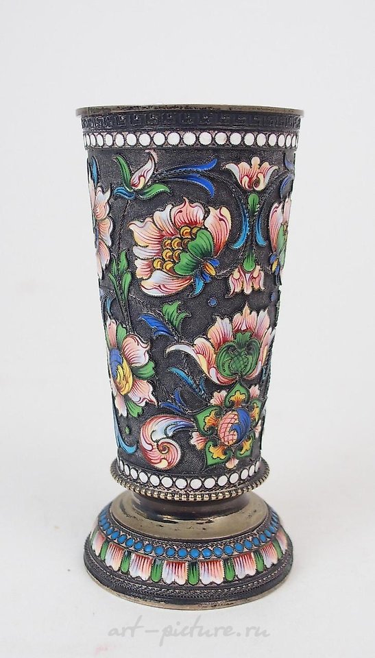 俄罗斯银 , 俄罗斯银质珐琅杯