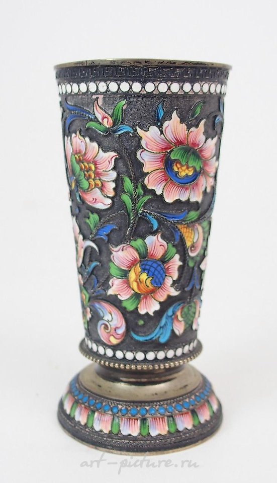 俄罗斯银 , 俄罗斯银质珐琅杯