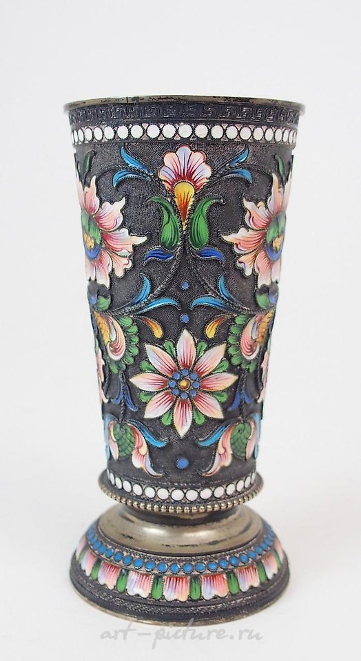 俄罗斯银 , 俄罗斯银质珐琅杯