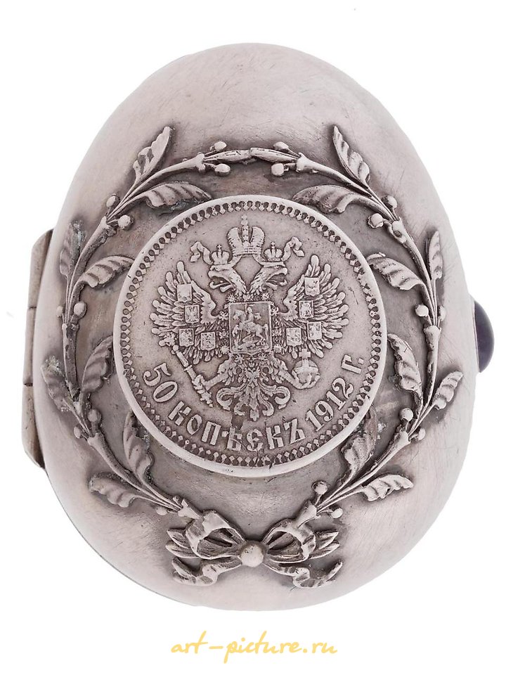 俄罗斯银 , 俄罗斯银蛋形盒子