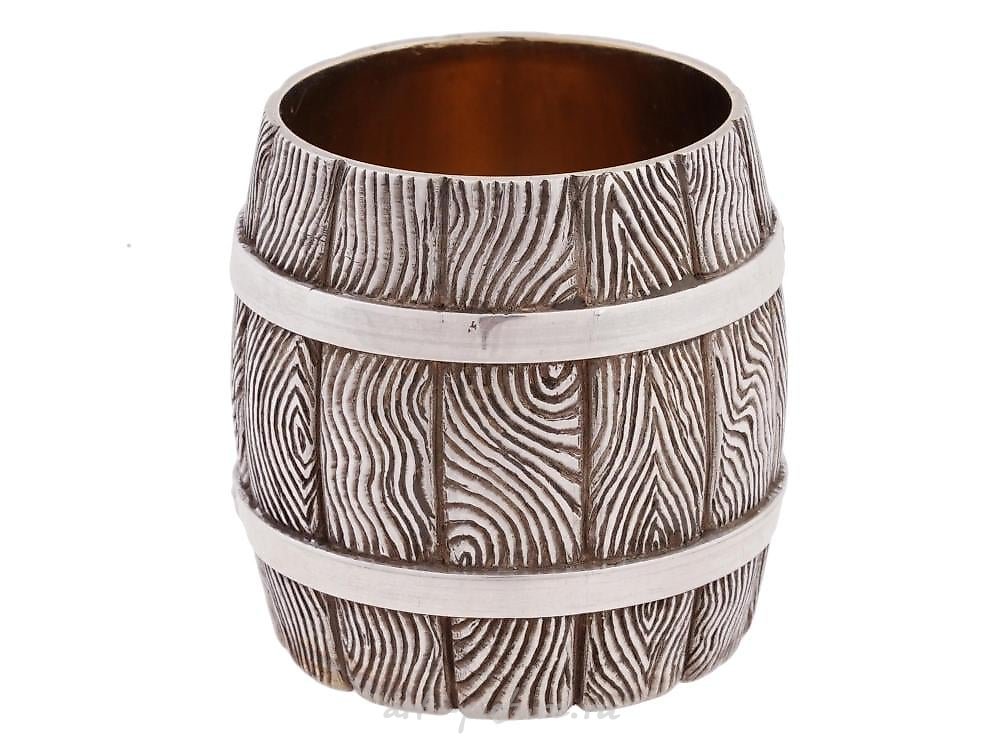 Russian silver , RUSSIAN 84 SILVER TROMPE LOEIL VODKA CUP