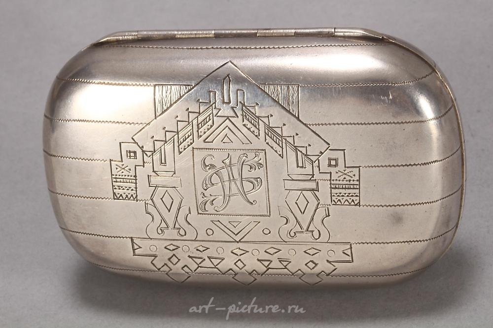 俄罗斯银 , 俄罗斯银烟盒。