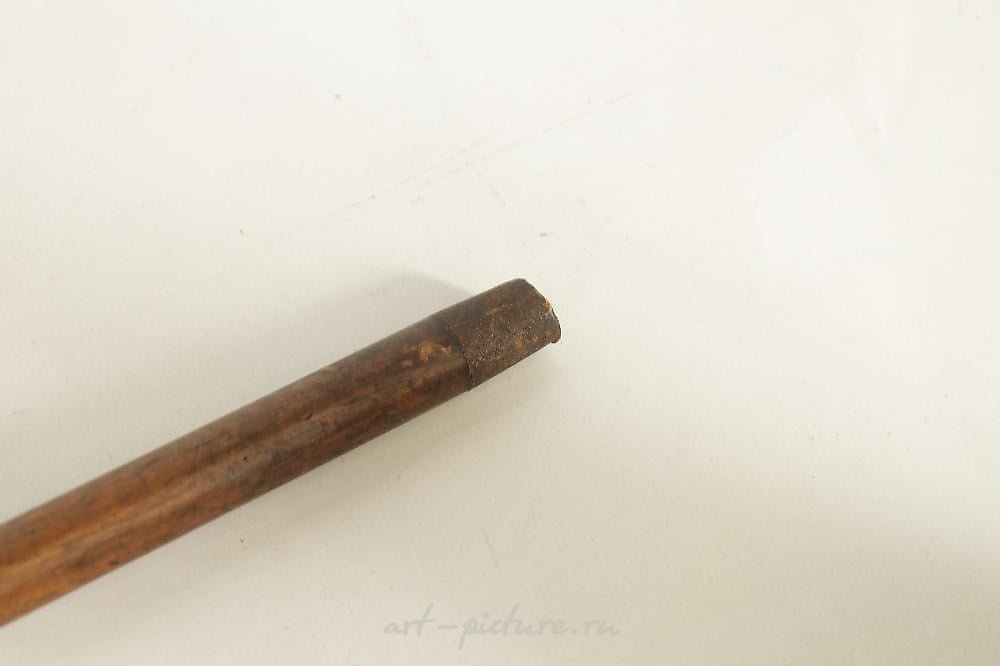 Russian silver , A LATE 19TH CENTURY NIELLO SILVER HANDLED WALKING CANE