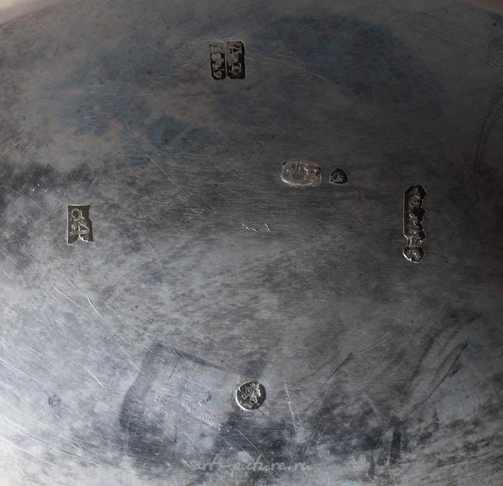 Russian silver , RUSSIAN SILVER SWING HANDLED CAKE BASKET, 84 ZOLOTNIK MARK, ...